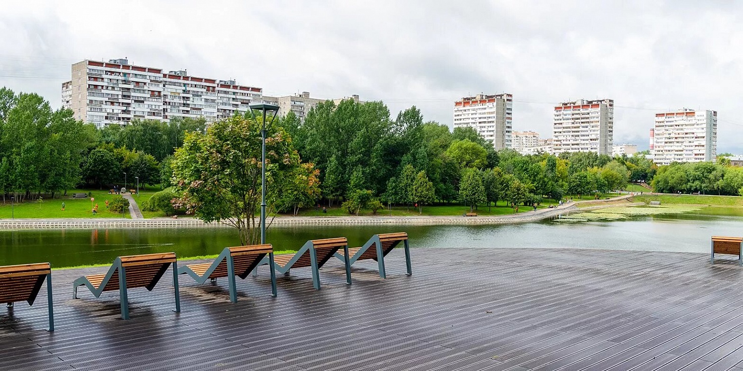 Парк рядом с Большим Очаковским прудом, Москва, 2020 г.